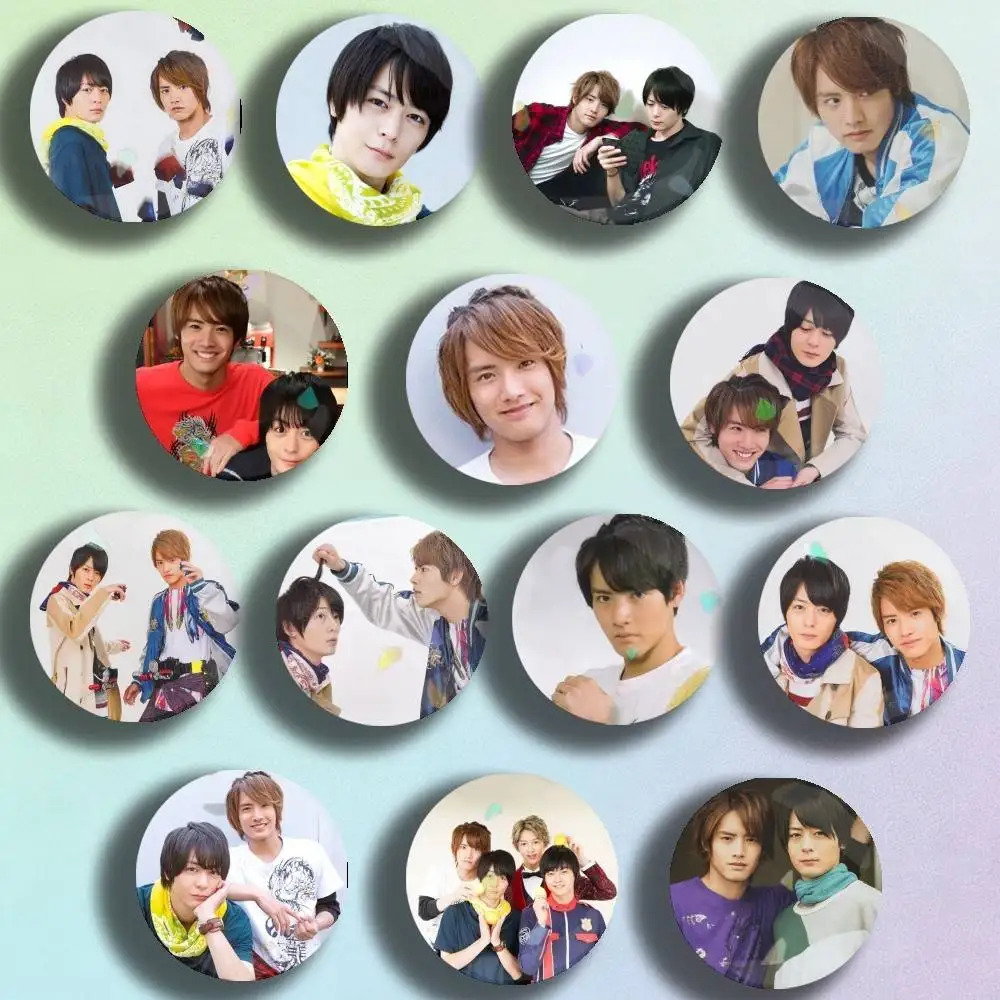 

Kamen Rider Build Sento Kiryu and Ryuga Badge Stage Brooches on Backpack Clothes Enamel Pins for Jewelry Gift Bag Accessory