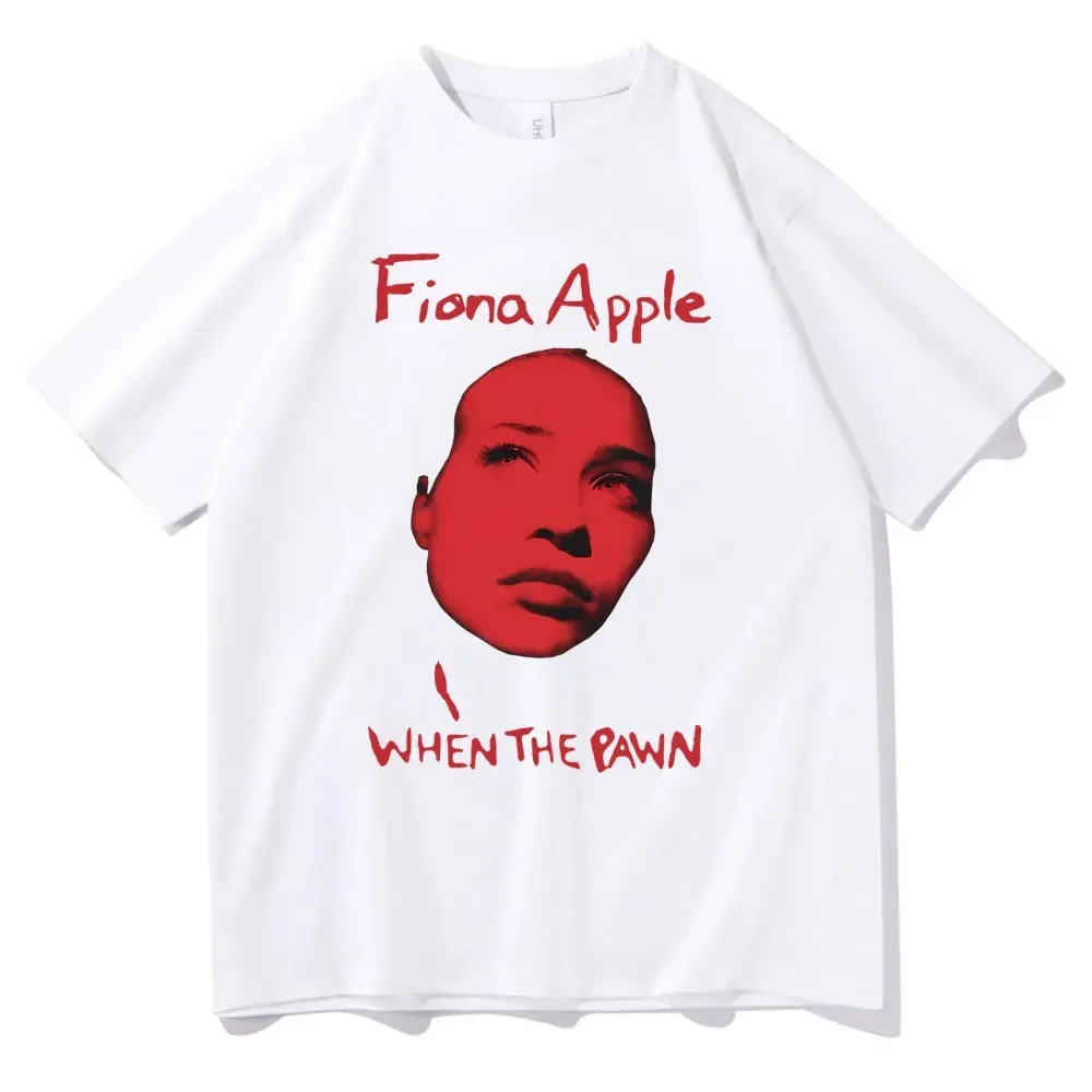 Rock Singer Fiona Apple Print T-shirt Men Women Fashion Rock Short Sleeve Tshirt Male Vintage Oversized T Shirts Gift for Fans