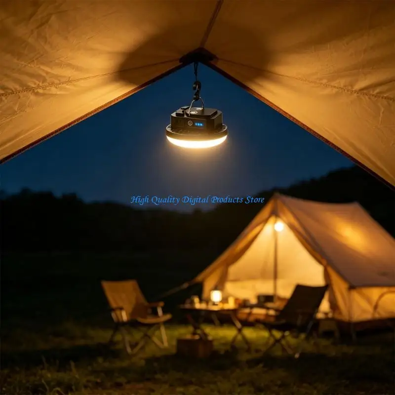 U2JE Rechargeable LED Camping Light Strong Lamp Portable Flashlight Tent Lamp Work