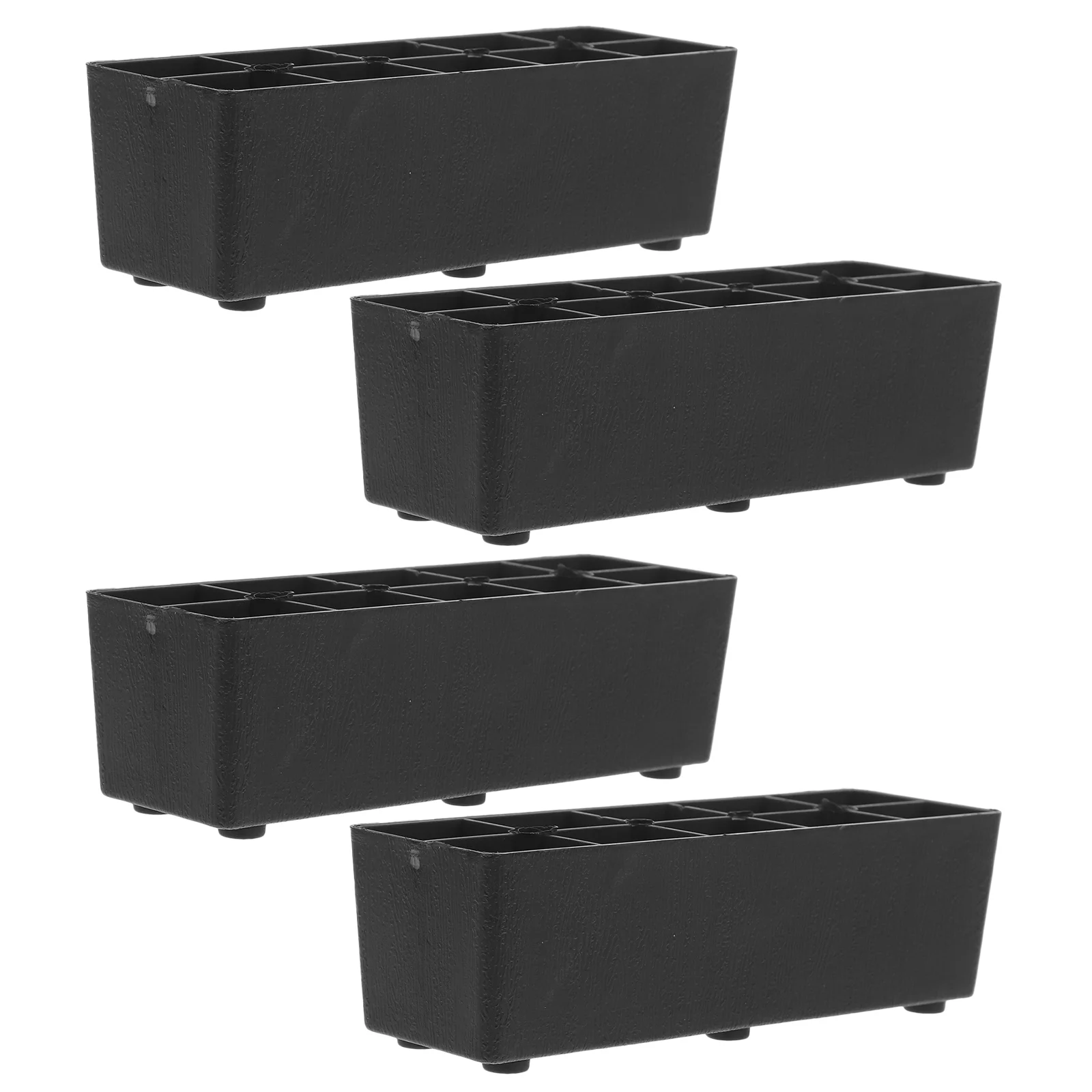 

4 Pcs Plastic Feet Support Furniture Risers Partition Couch Bed Lifts Dorm Table Chair