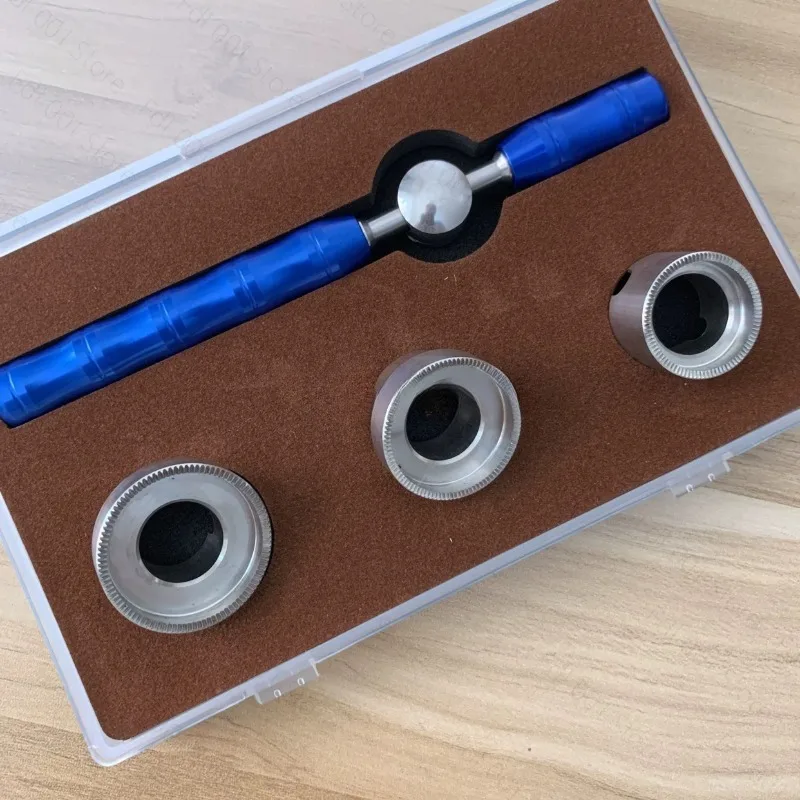 Abridor y Cerrador de Caja de Reloj Baume & Mercier Resistente al Agua con 3 Matrices para Kit de Herramientas de Reparación de Relojes