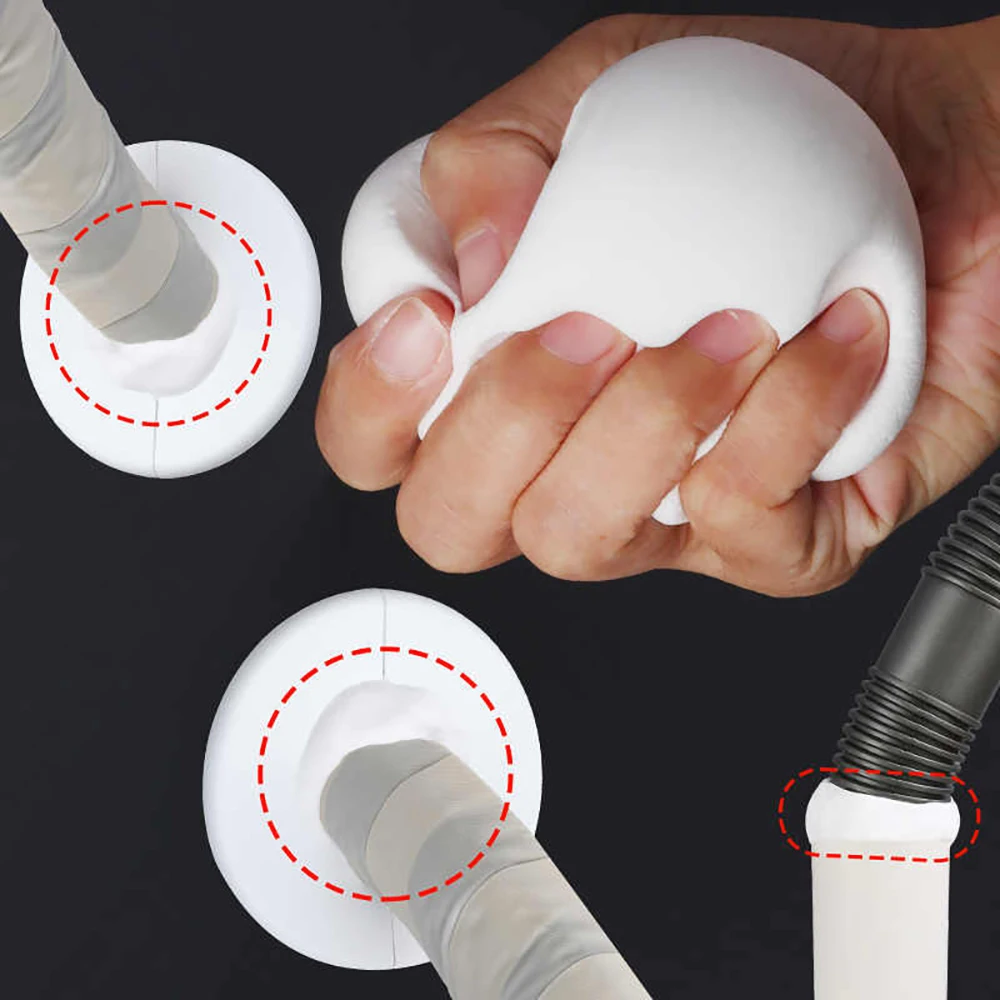 

White PVC Sealing Adhesive Pipe Waterproof Leak Proof Hole Filling Blocking Pasting High Temperature Resistant