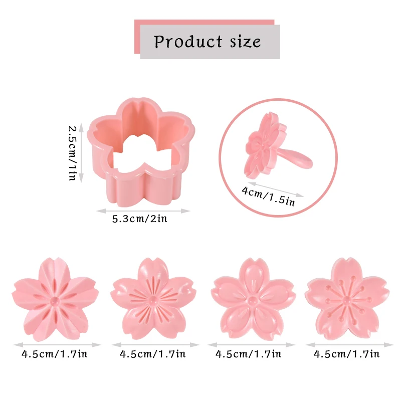 3D Flowers Cookies Cutters Pressable Biscuit Mold Confectionery Cookie Stamp Kitchen Baking Pastry Tools Sugarcraft Flower Mould