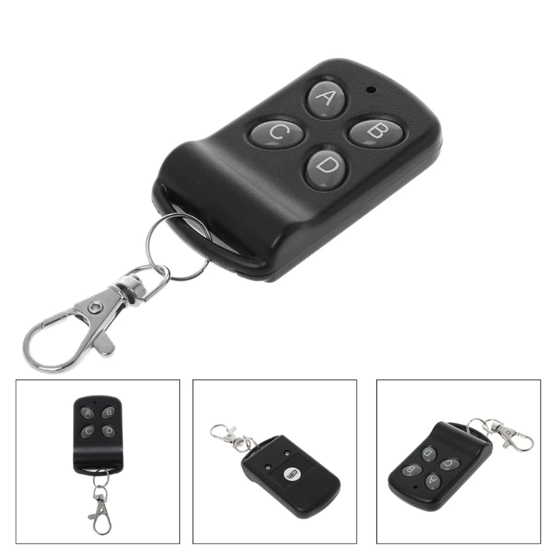 Wireless RF Remote for Garage Door 4 Channel 433Mhz Remote Control Duplicator Cloning Code Car Key Transmitter Receiver