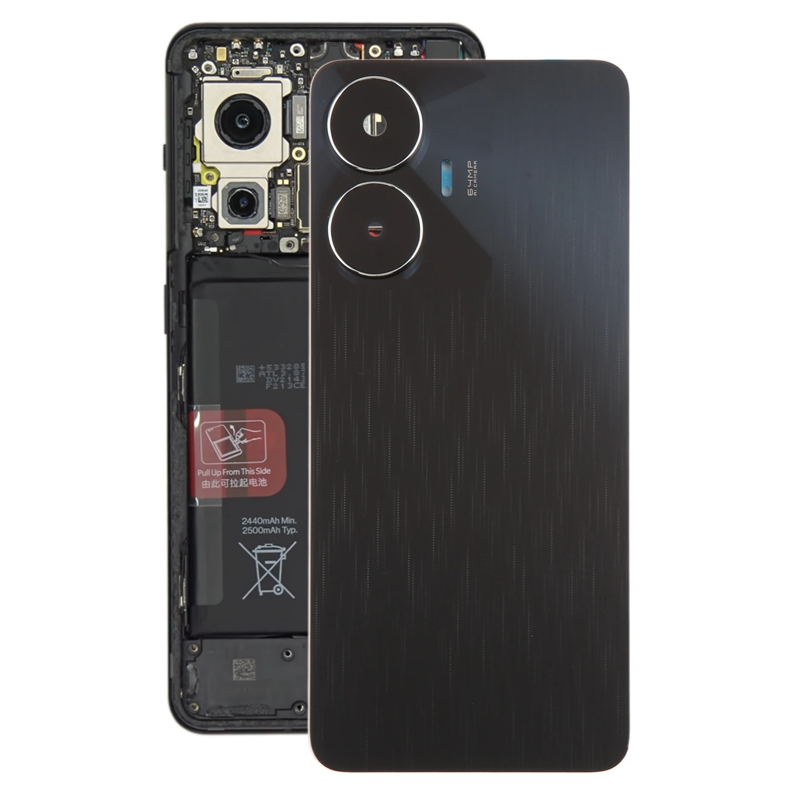 For Realme C55 Battery Back Cover with Camera Lens Cover