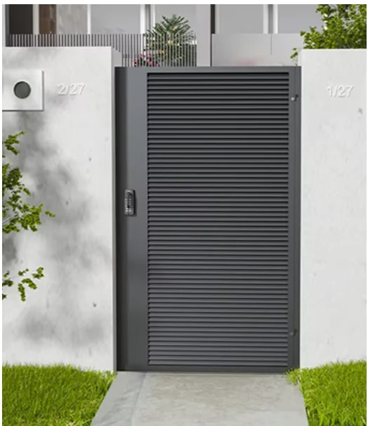 Safety Metal Aluminium Gates Fence Profile Aluminum Alloy Gate Courtyard DoorCustomizable