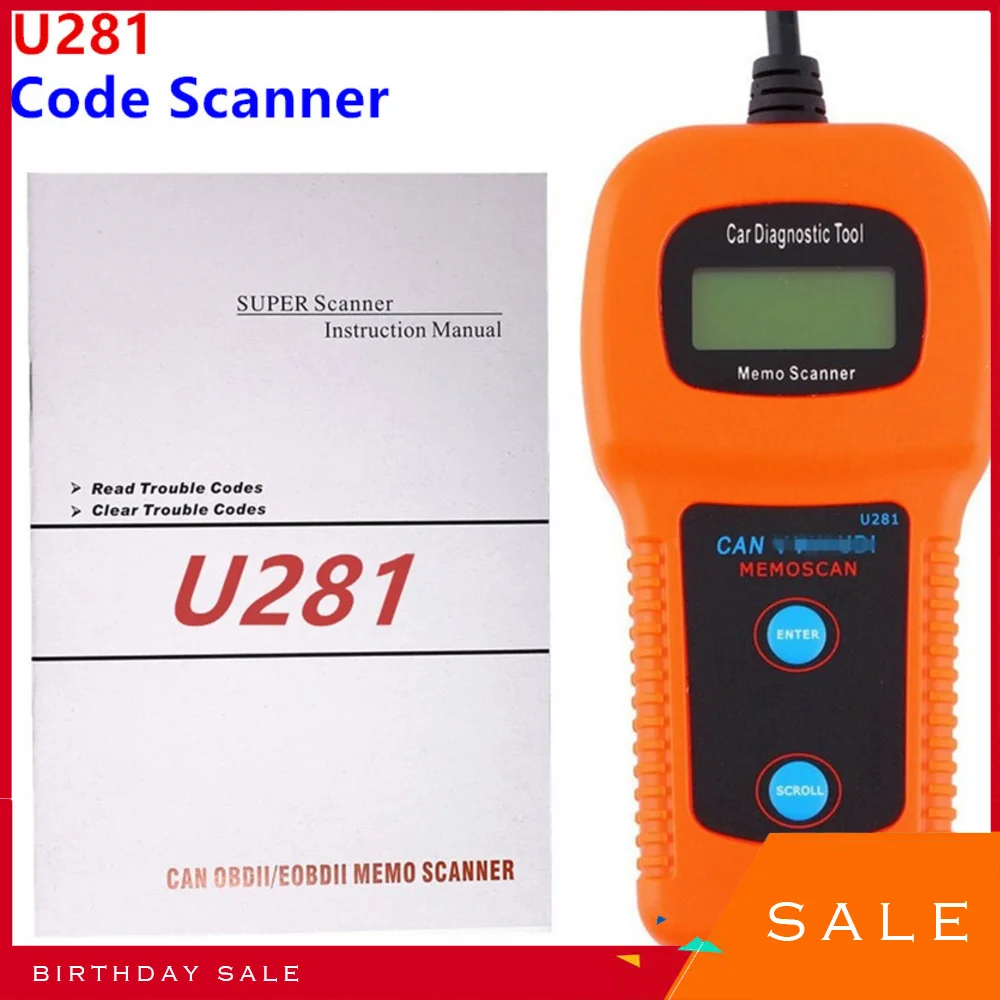 

U281 Auto Car Care Memoscanner Automobile Better Than U280 Diagnostic Tool Engine Code Reader Scan Tool For A-u-di