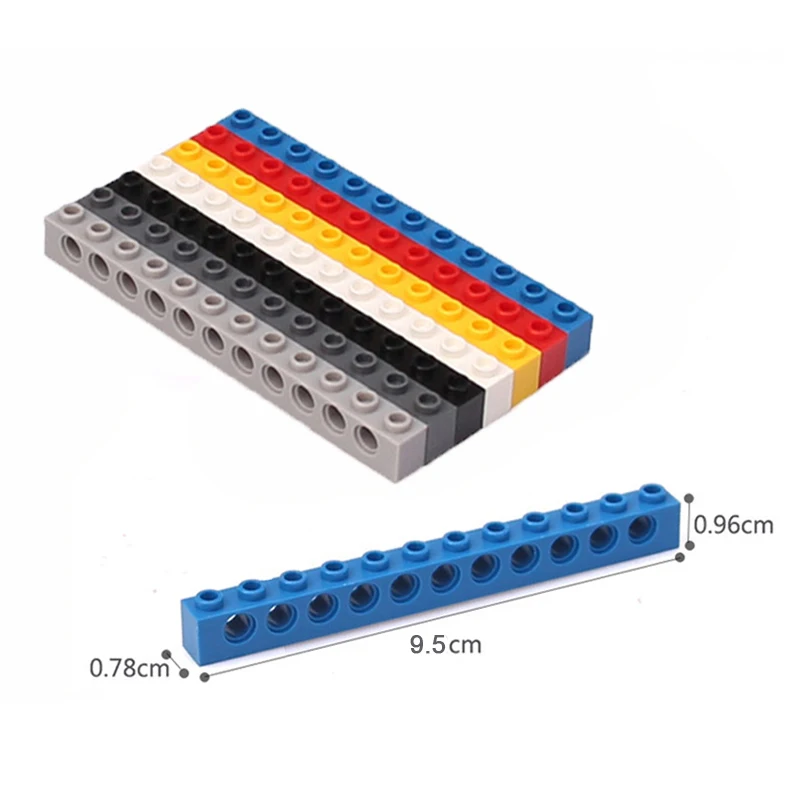 Parti tecniche MOC 3895 1x12 Mattoni 11 fori Building Block ad alta tecnologia Adatto a tutte le marche Piccole particelle Giocattolo fai da te