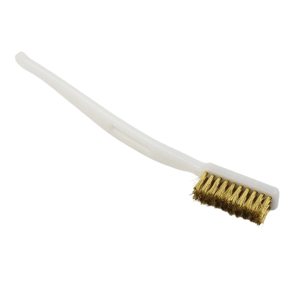 Industrial Toothbrush Mini Copper Steel Nylon Wire Brush Stainless Steel Wire Brush Dirt Hard Cleaning Toothbrush ﻿