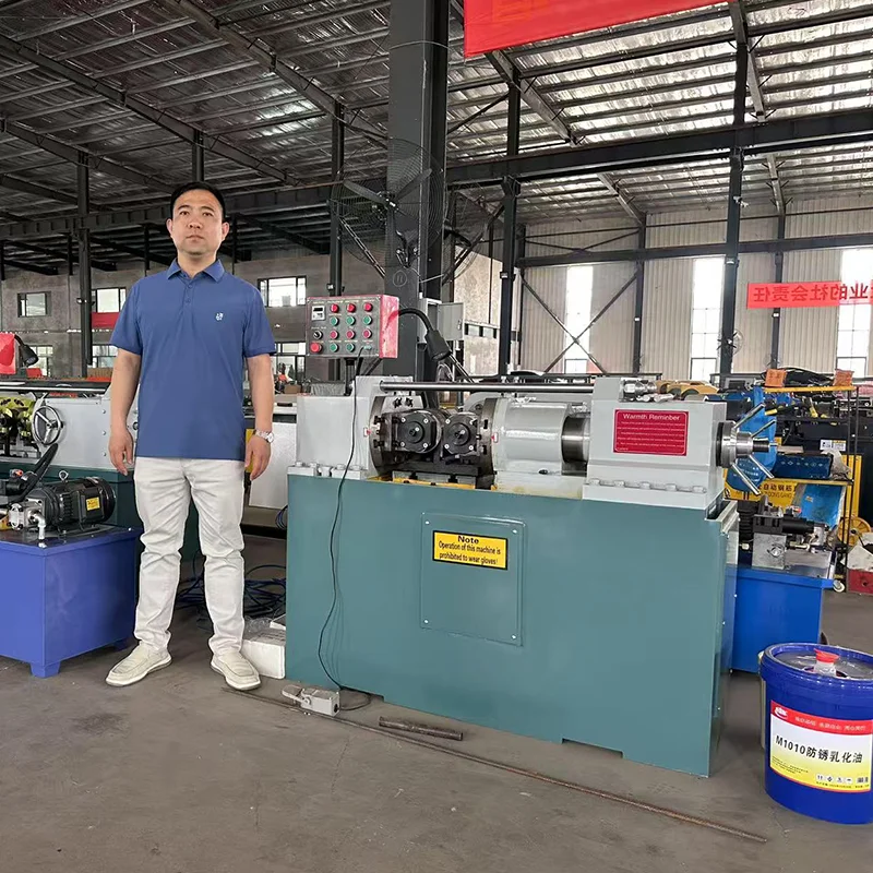 PHMTOOLS Fully Automatic Thread Rolling Machine for Threaded Rods Screw Threading High Capacity 3-6m/min PLC Core Components