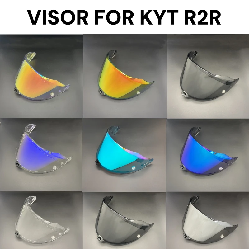 

R2R Motorcycle Helmet Visor Lens For KYT R2R Replace Anti-UV Anti-Scratch Dustproof Wind Shield Casco Moto Accessories Visera