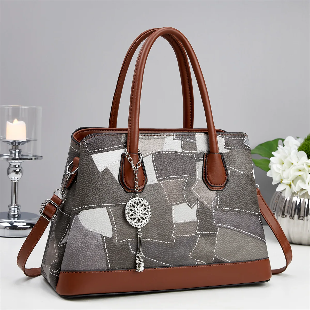 

Women's Stylish Patchwork Commuter Bag - 2025 New Multi-Purpose Versatile Shoulder/Handbag Crossbody Bags for Women