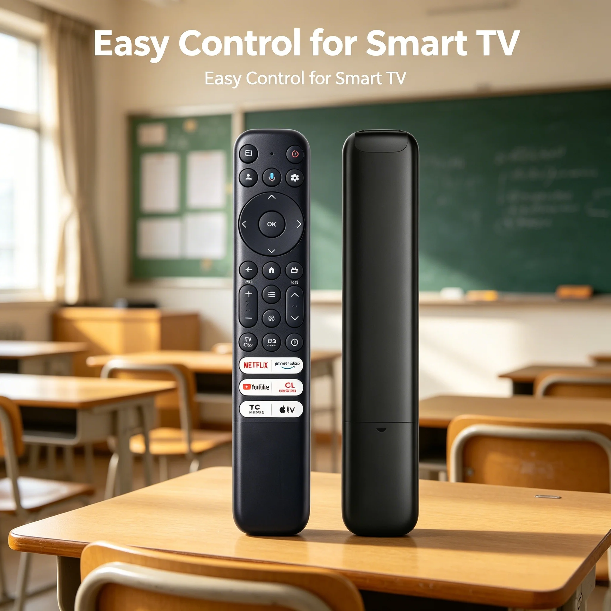 RC813 FMB1 Voice Remote Control For TCL Google TV 55Q650G 65Q650G 75Q650G With Streaming Shortcut Keys