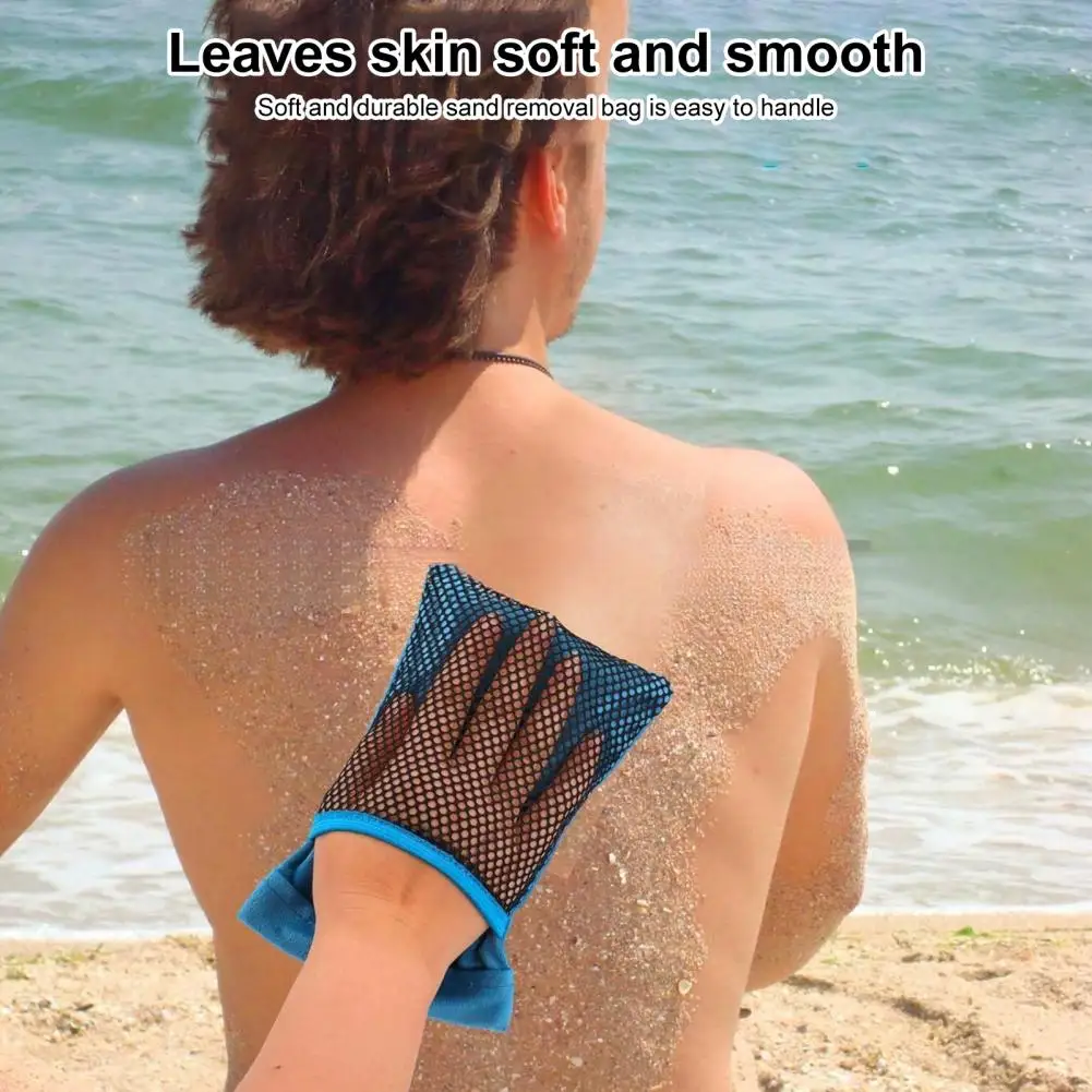 Sand Remover Beach Accessory Non-talc Sand Remover Bag Beach Sand Remover Bags Plush Fabric Skin-safe Tool for Clean for Whole