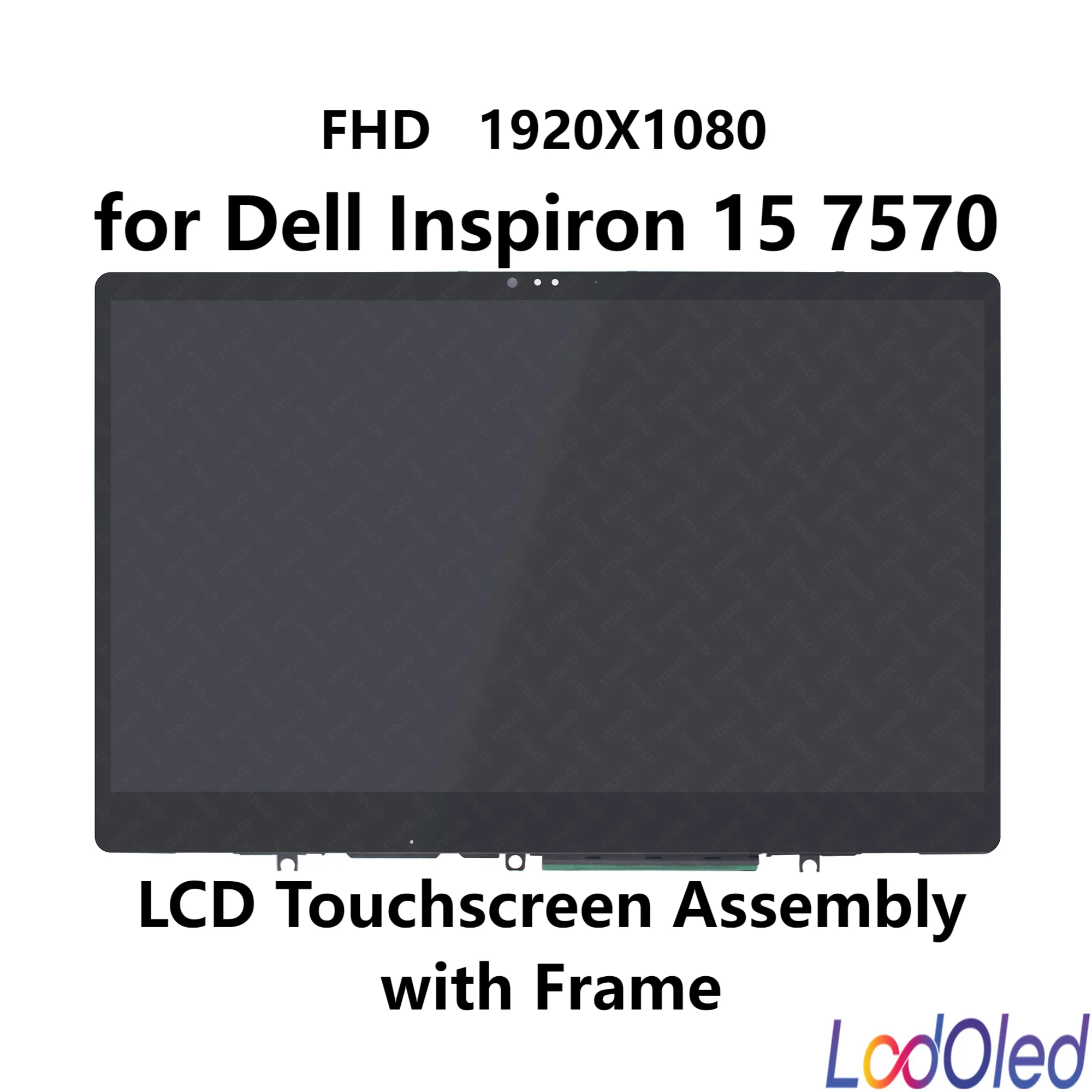 

IPS 15.6" LCD Touchscreen Digitizer Display Assembly W/Frame for Dell Inspiron 15 7570 LP156WF9-SPC1 1920X1080 30pins