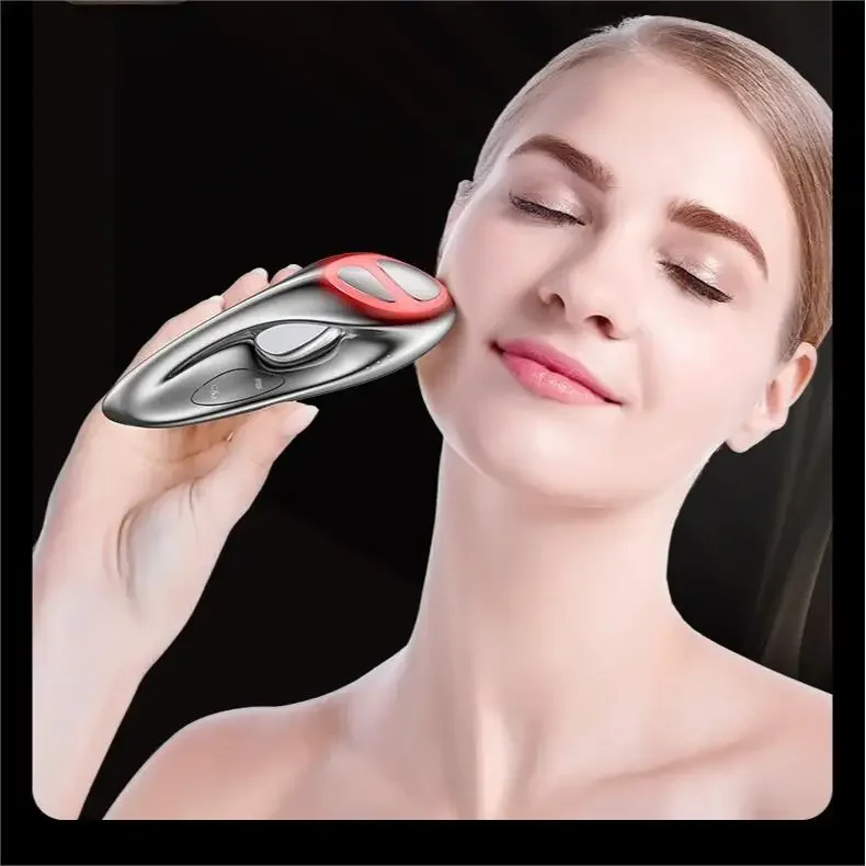 Facial and beauty 2024 handheld facial beauty device hot and cold ems face slimming face lift massager