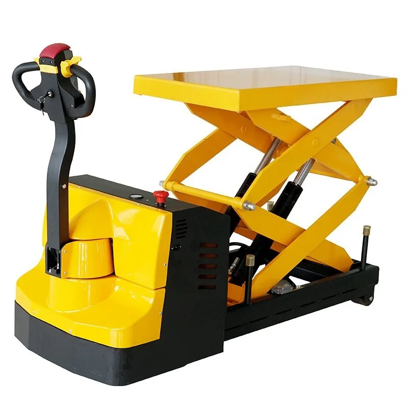 Self Propelled Hydraulic Lifting Platform Fully Automatic Mobile Scissor Lift Platform Factory Warehouse Cargo Lifting Operation