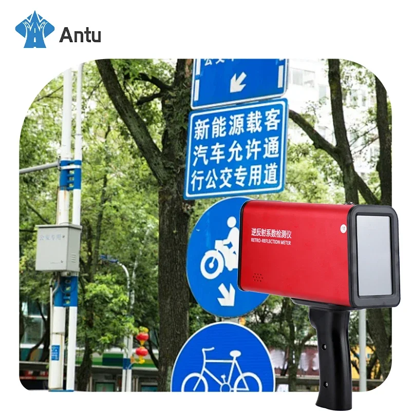 Vertical Traffic Signs Retroactive Measuring Machine Hand-held -4° 0.2° Single Angle Measuring Machine Reverse Engineering