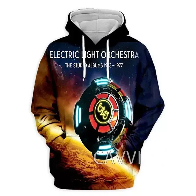Electric Light Orchestra ELO Rock Hoodies Male 3D Print Men Women Tracksuit Sweatshirts Y2k Coat Oversized Street Men's Clothing