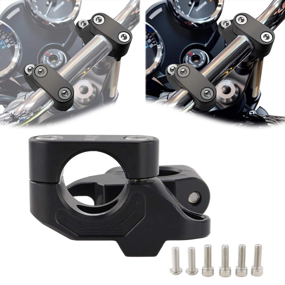 

For Aprilia Mana 850 Dorsoduro 750 Dorsoduro 900 1200 Caponord 1200 28mm 1 1/8" Handlebar Riser Back Moved Fat Bar Mount Risers