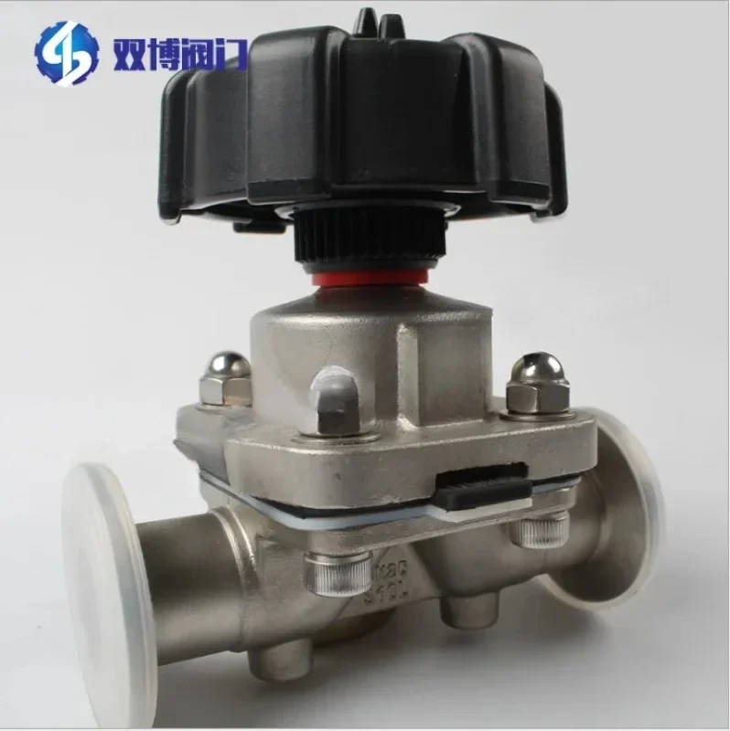 316L stainless steel sanitary manual quick installation diaphragm valve, food grade diaphragm valve DN25