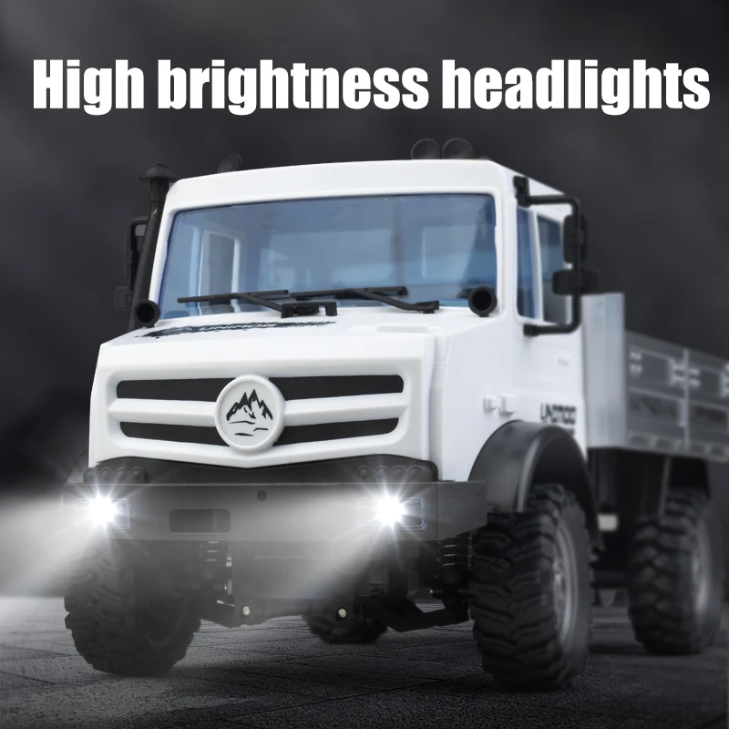 Najlepsze samochody RC 1/16 Racing 1613(U423) 2.4G, pełna symulacja ciężarówki Unimok z kamerą 720P do zdjęć i nagrywania wideo.