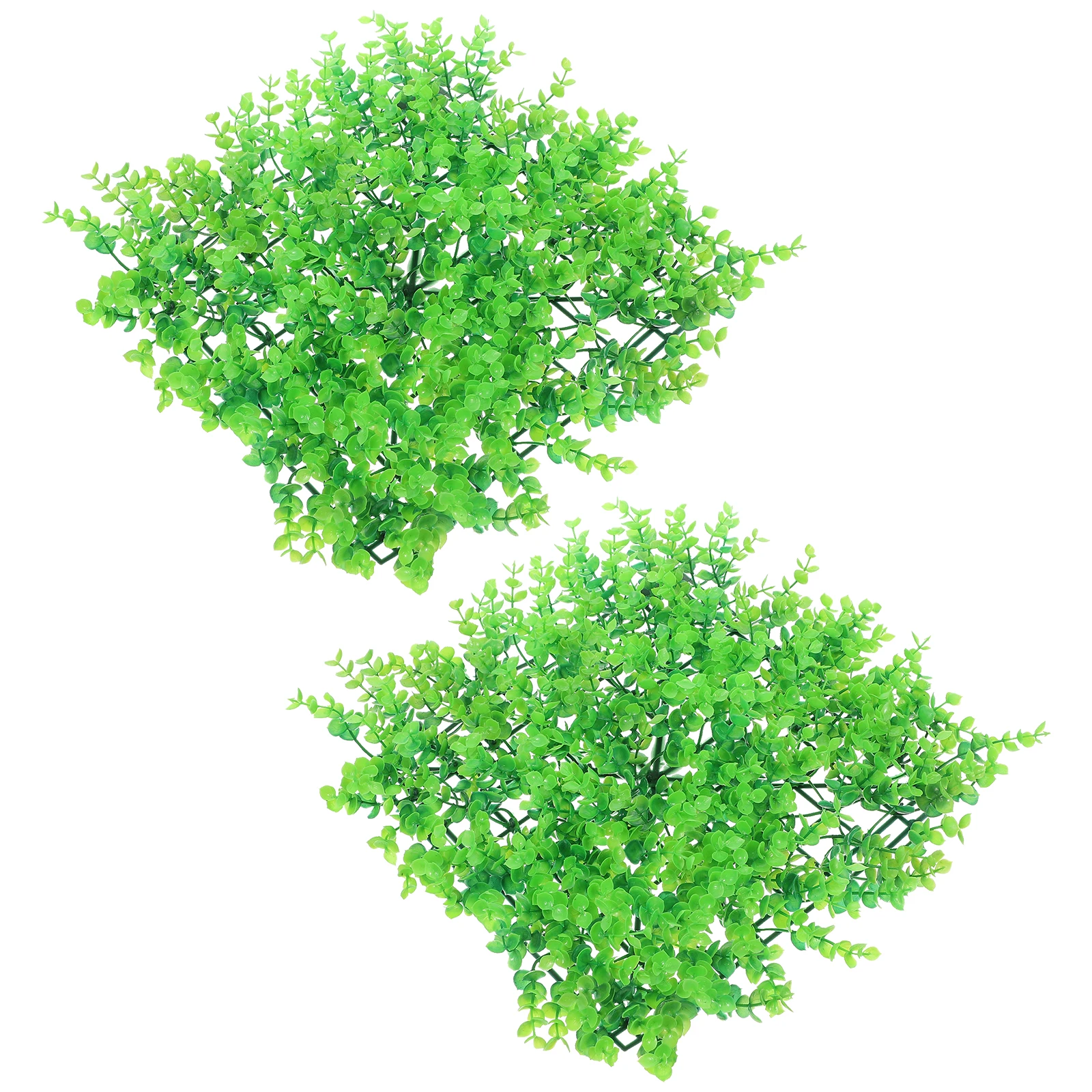 

2pcs Faux Plant Panel Artificial Grass Wall Decor Realistic Greenery Backdrop For Wedding Party Backyard Indoor Outdoor Fake