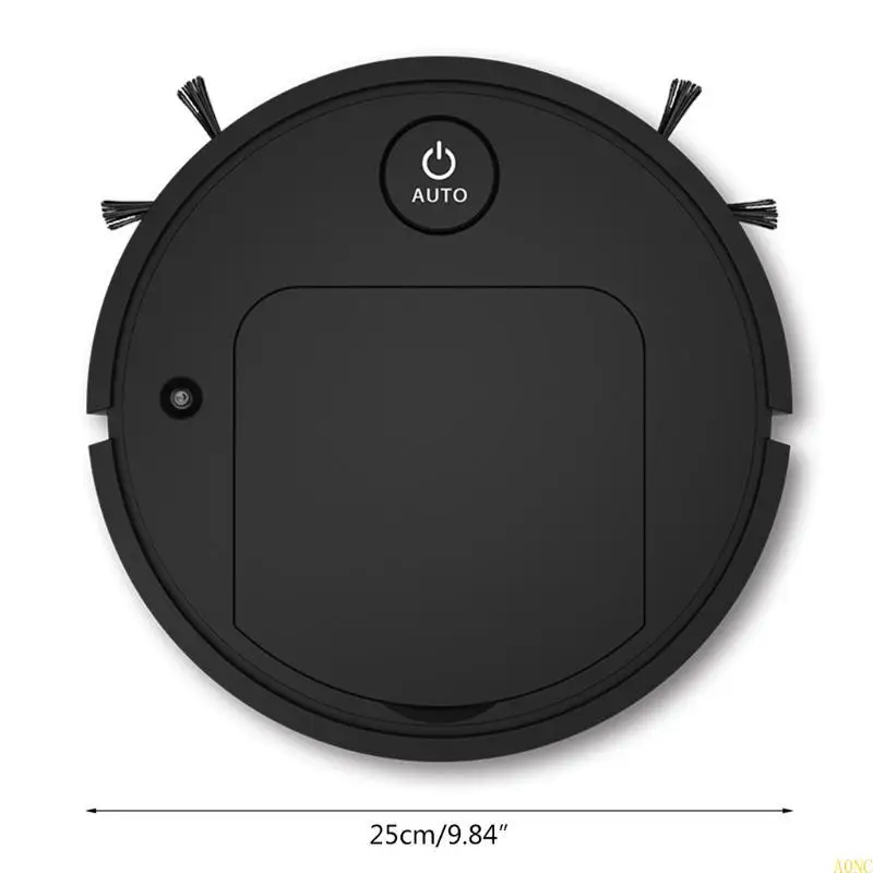 A0nc robot vacuum cleaner hisap kuat 90 menit runtime tenang ramping untuk untuk karpet rambut hewan peliharaan kayu keras