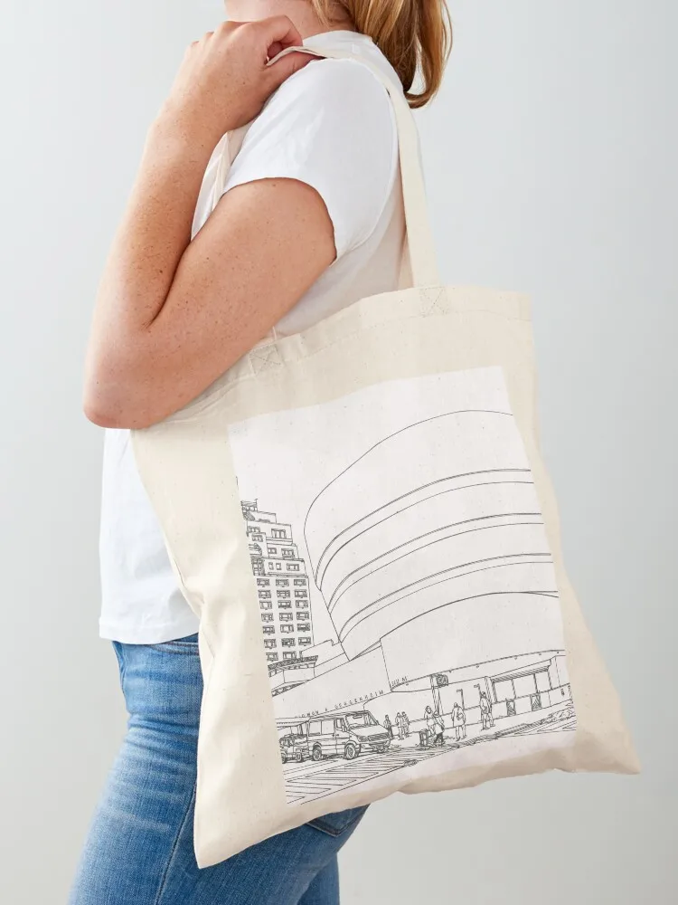 Guggenheim Museum Tote Bag tote bag screen Women's handbag great bag Canvas Tote