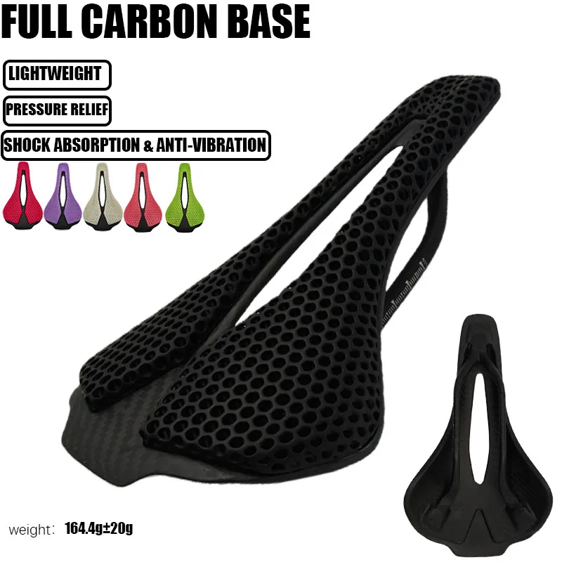 

Ultra Light 3D Printing Carbon Bicycle Saddle MTB Racing Bicycle Seat Cushion Highway Cycling Accessory