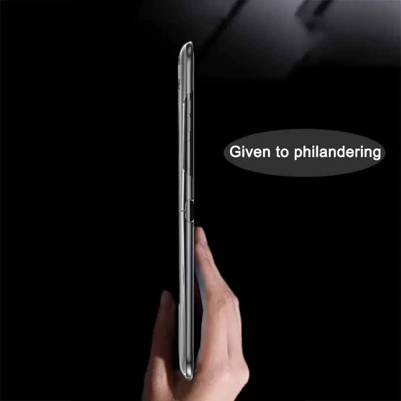 Skinlee For Samsung Galaxy Z Flip 7 FE Case Transparent Hard Shell For Samsung Galaxy Z Flip 7 FE Hard Back Casing Funda Capa