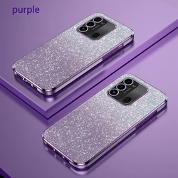 For Tecno Spark Go 2022 Case Tecno Spark 8C Phone Case KG5 KG5h KG5k Luxury Gradient Glitter Plating Silicone Back Cover Funda