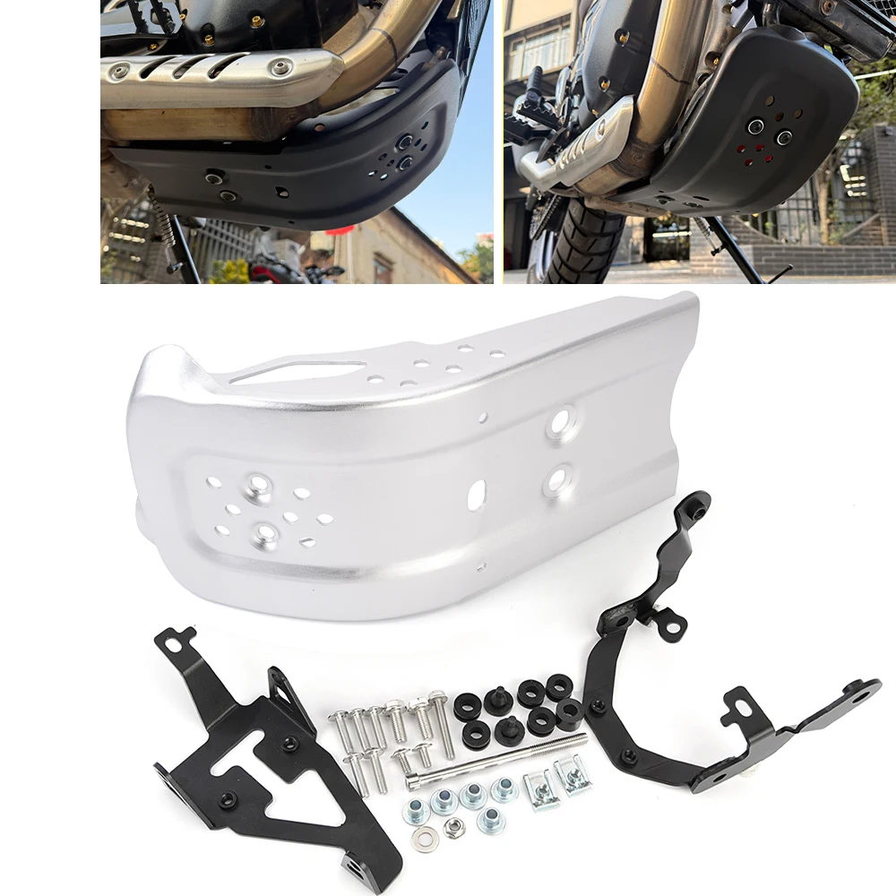 

Engine Lower Belly Pan Guard Skid Plate Protector Cover For Triumph Speed Thruxton Tracker 400 Scrambler 400X 400XC 2025 2026