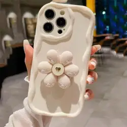 3D Butterfly Pearl Flower Holder Stand Case For Samsung Galaxy A15 A54 A21S A22 A23 A24 A31 A32 A33 A34 S24 Plus Ultra Cover