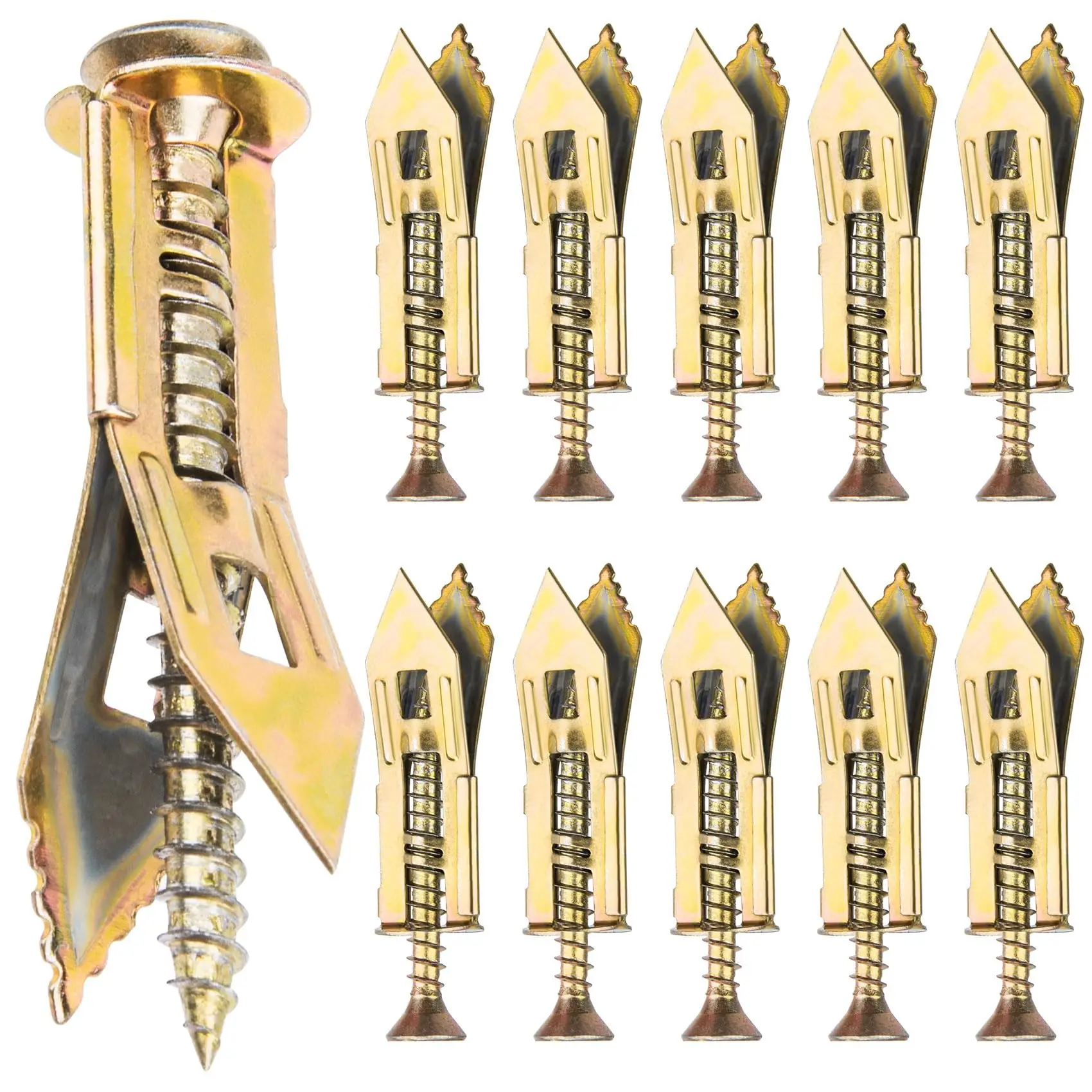 Self Drying Wall Screws, Expansion Screw Group Galvanized Steel Dry Wall Screws Do Not Require Drilling And Are Easy To Install
