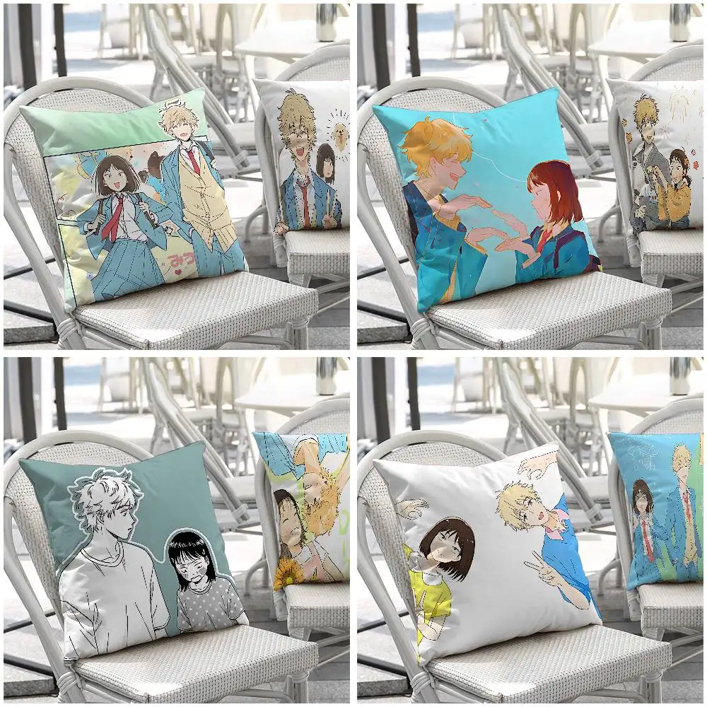 Anime S-Skip And-L-Loafer Customizable Square Pillowcases, Stylish And Soft, Perfect For Beds, Cars, And Sofas.