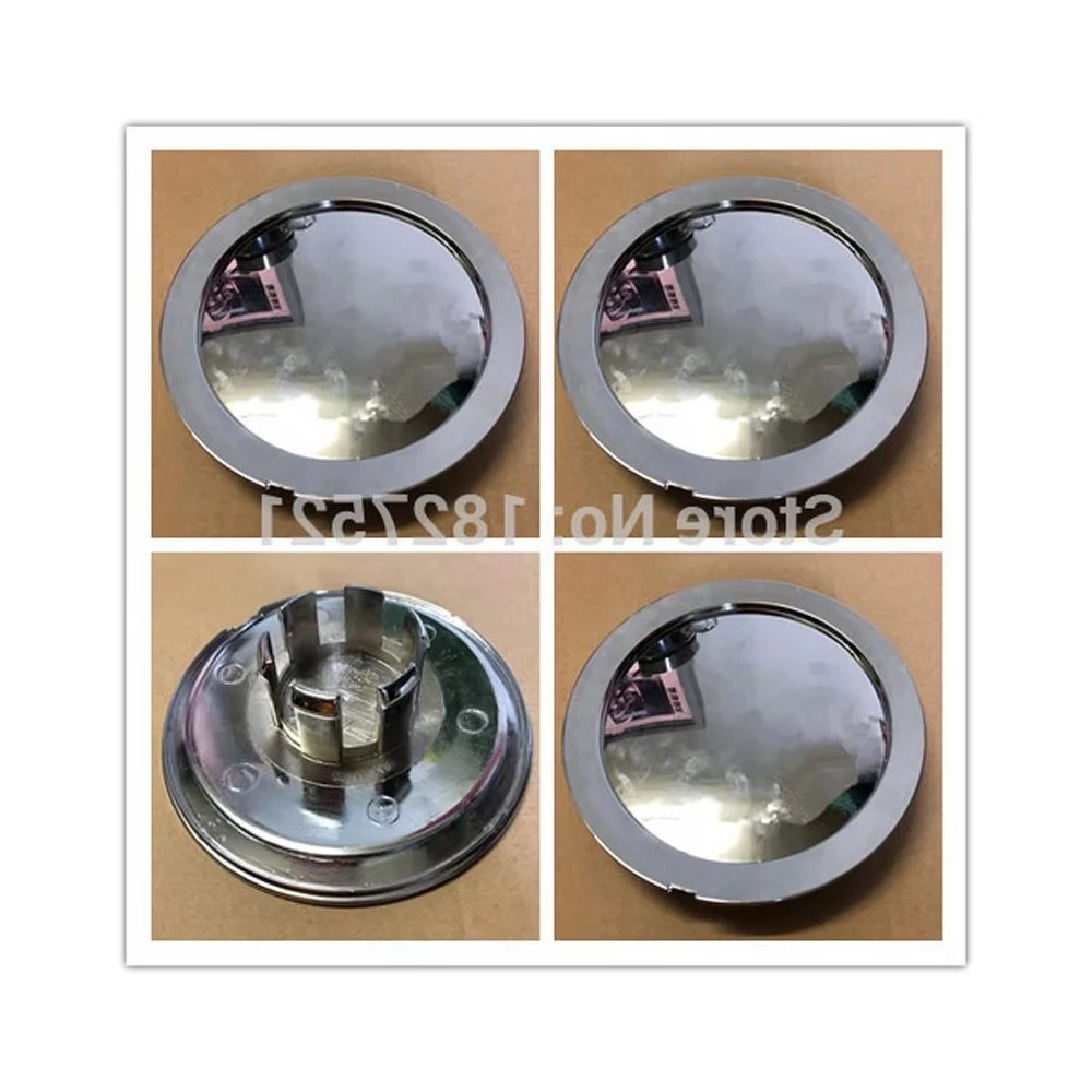 4pcs Chrome Wheel Center hub Cap Caps Cover 3CM Lug Without Logo Fit 120mm Badge Emblem Sticker DIY your Logo replace 4E0601165A