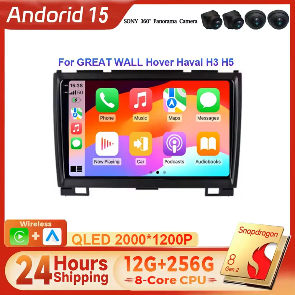 

Android 15 Car Radio For Haval Hover Great Wall H3 H5 2011-2016 Multimedia Video Player Navigation GPS 2din DVD Head Unit
