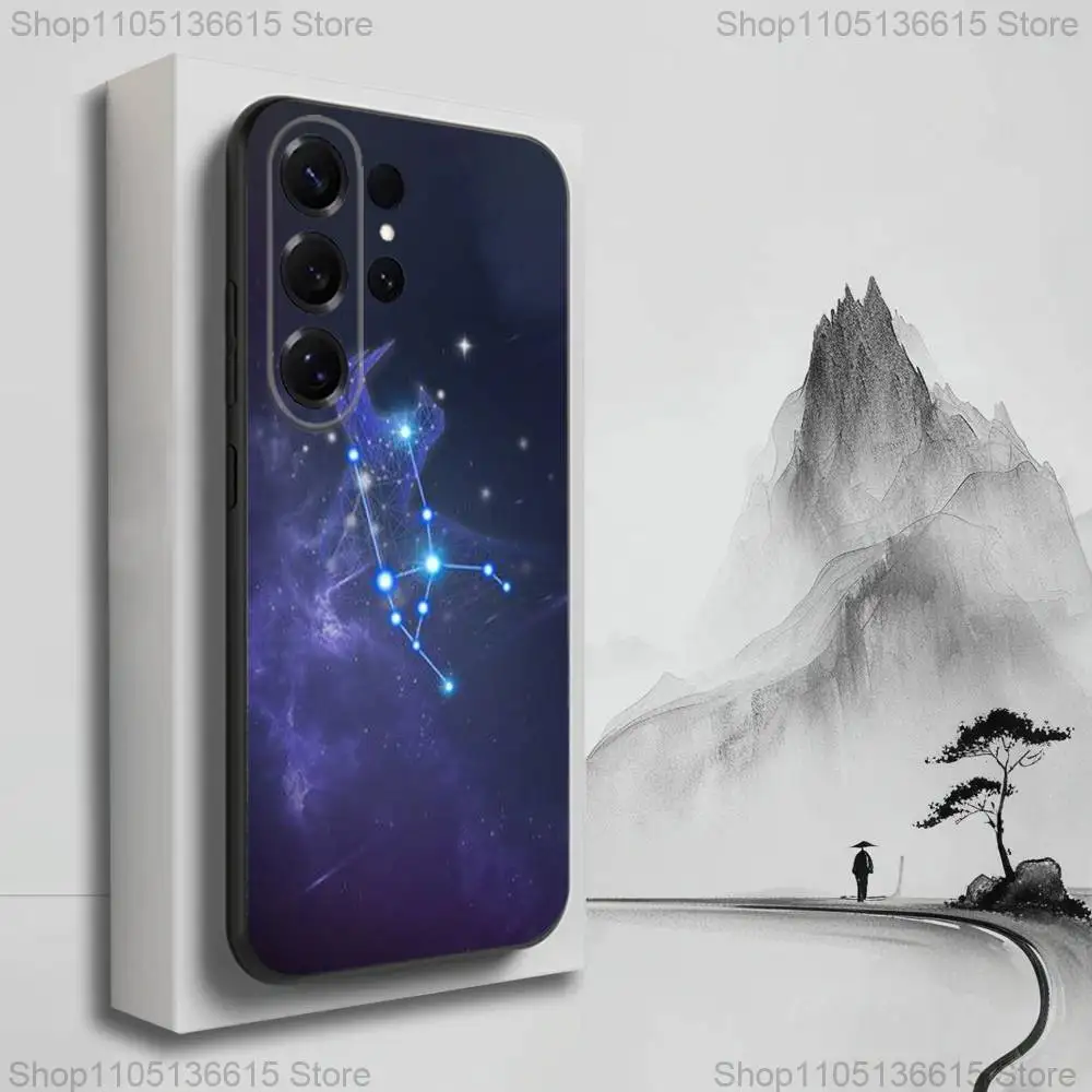 Constellation Art Twelve funda de teléfono para Samsung S25,S24,S23,S22,S21,S20,S10,Ultra,Plus,Lite,FE, funda negra de silicona suave
