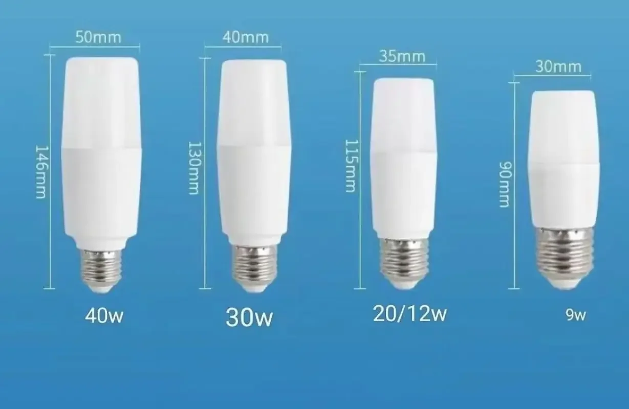 High Power 30W/40Wled bulb super bright cylinder lamp energy saving lamp light source E27 screw household corn bulb lamp 220V