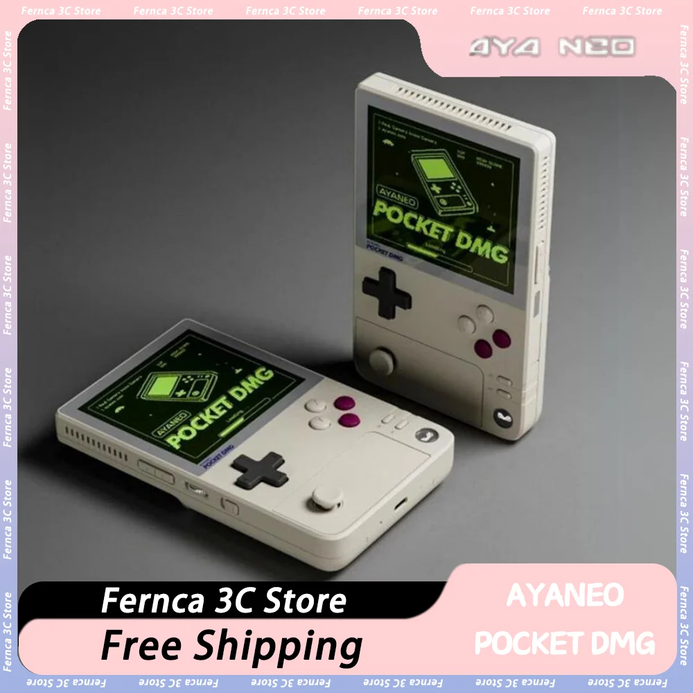 AYANEO Pocket DMG Game Console 1240*1080 Resolution Screen 3.92Inch OLED 6000mAh Gyroscope Handheld Game Consoles Custom Gifts