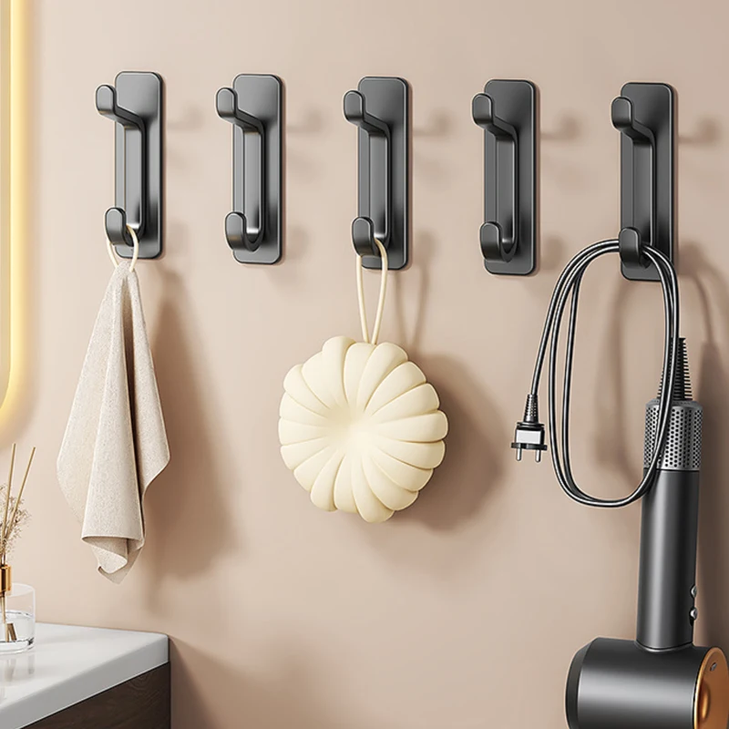 5 قطعة هوك لزجة قوية دون اللكم هوك المطبخ الحمام غرفة المعيشة باب هوك غرفة نوم عنبر السنانير لزجة ملونة