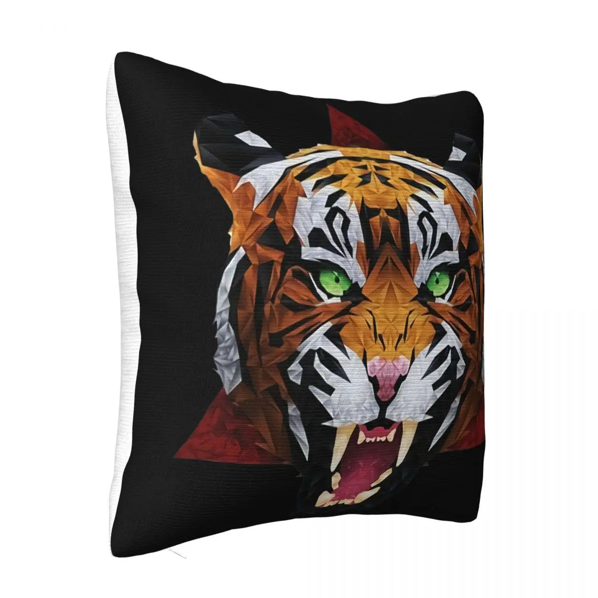 Unorthodox Collective Geometric Tiger Premium Mens White Fresh Design Present Homme Loose Pillow Case