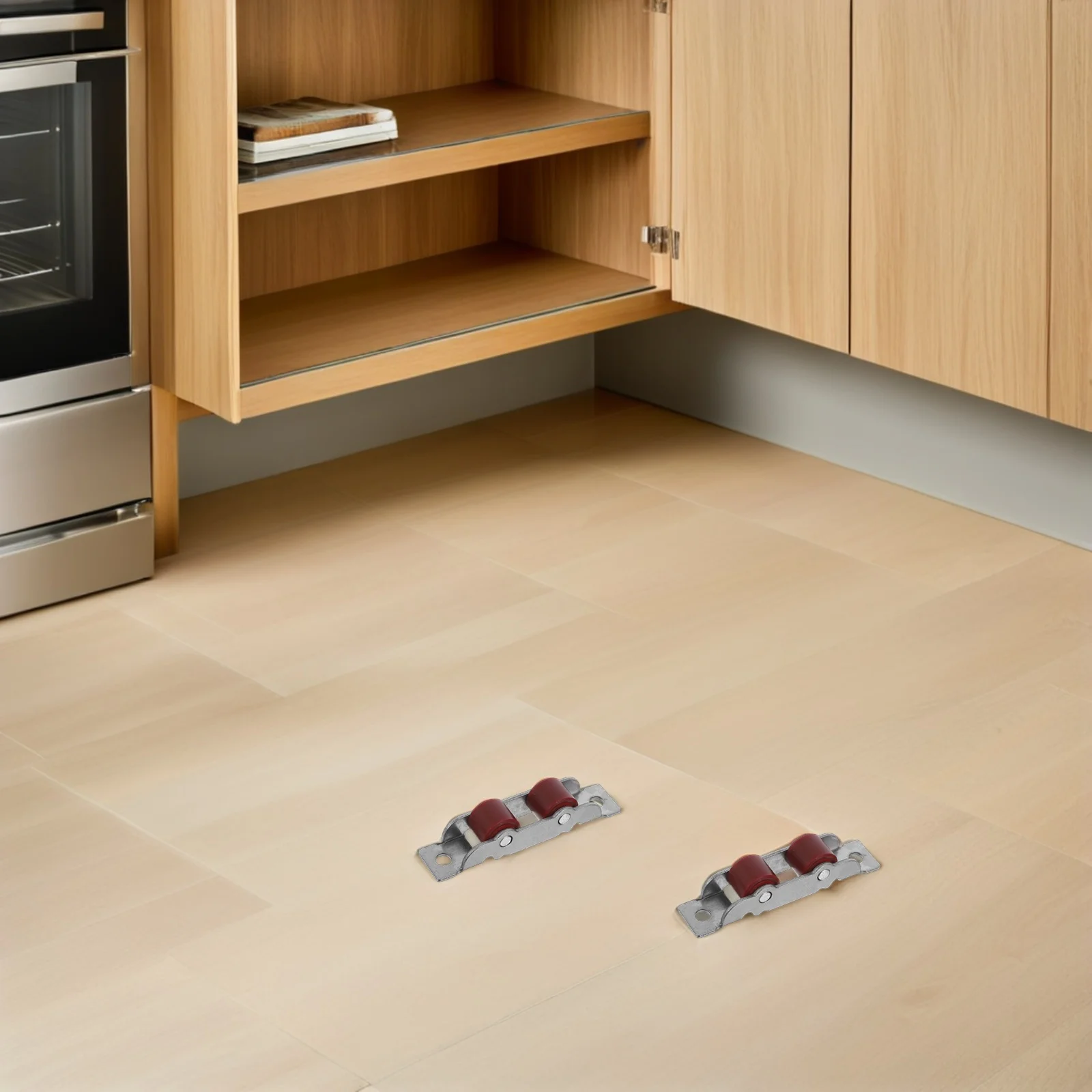 

4Pcs Window Sliding Door Rollers 10Mm Width Double Flat Wheel Replacement Heavy Duty Stainless Steel Smooth Glide for Push Pull