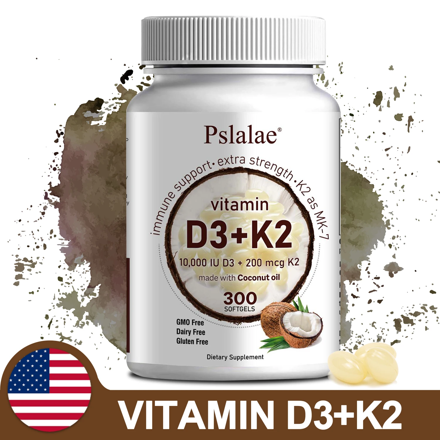 

Vitamin D3+K2 Soft Capsules Promotes Absorption, Digestion, and Maintains Health