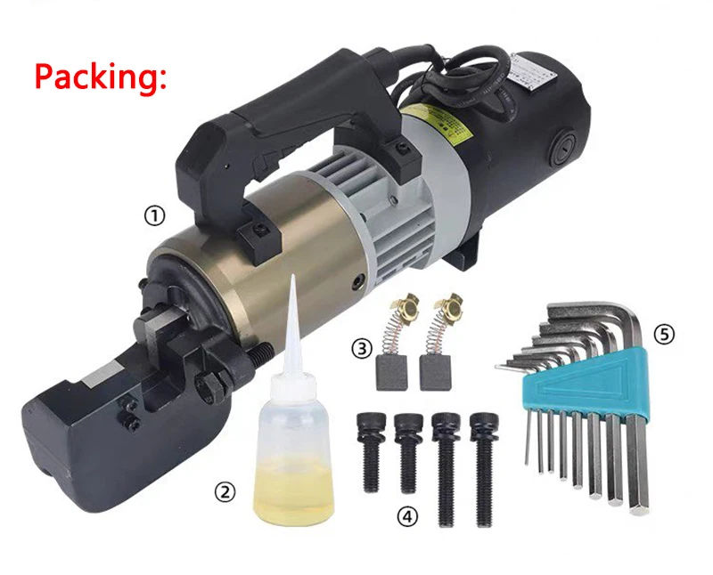 Handheld Electric Hydraulic Steel Bar Shear RC-25C Portable Steel Bar Cutting Machine Hydraulic Rebar Cutting Scissors 5-25mm