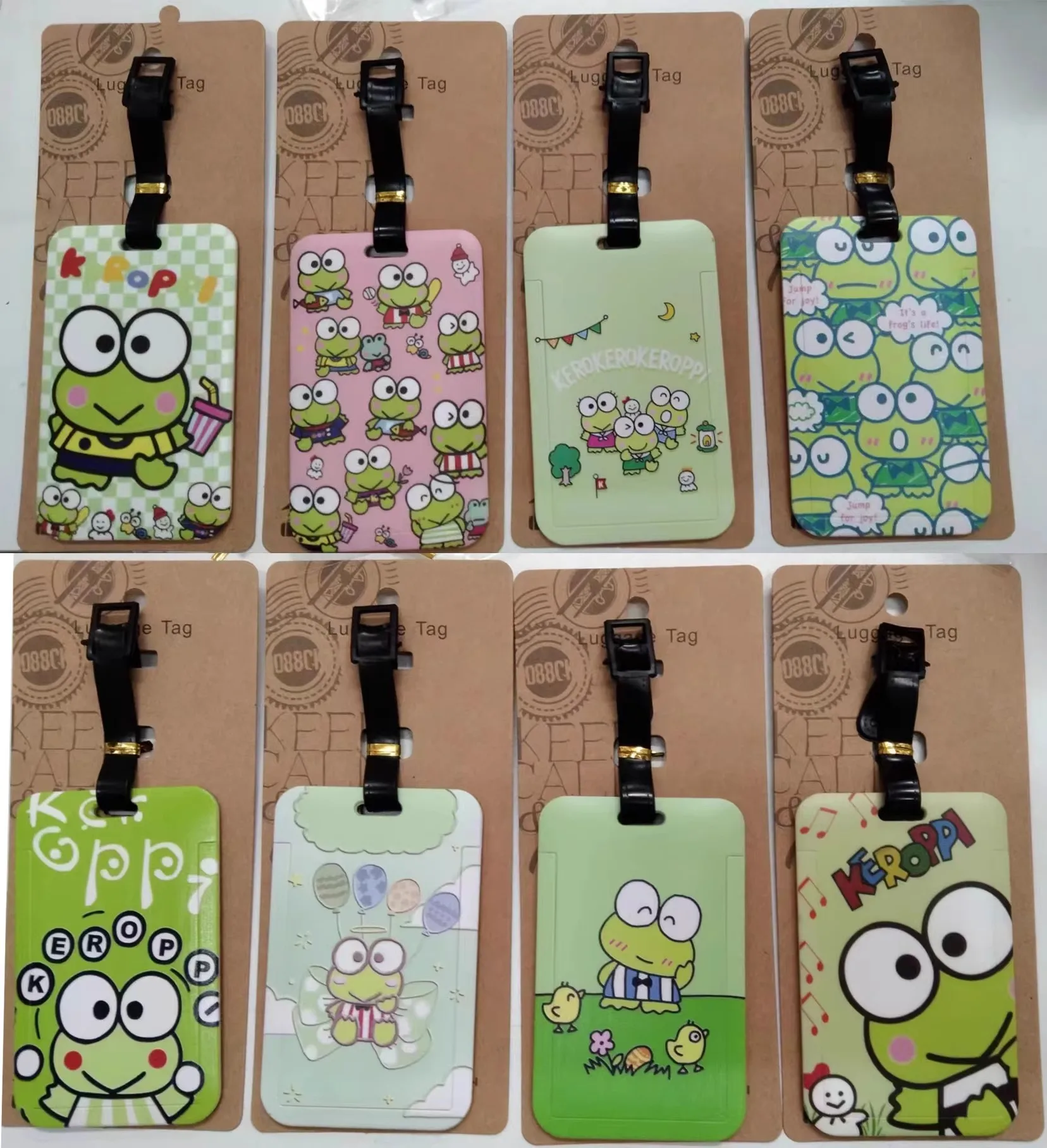 KEROKERO KEROPPI ABS Luggage Tags Cartoon Suitcase Tag Travel Accessories Bag Holder Label Birthday Gift