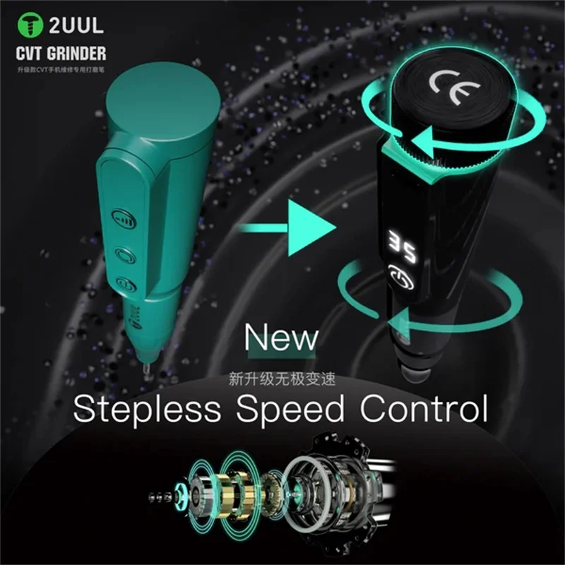 2UUL DA84 Rechargeable Handheld Sanding Pen Mobile Phone Chip/Screw Grinder Mini Polishing Machine Small Lettering Cutting Tool