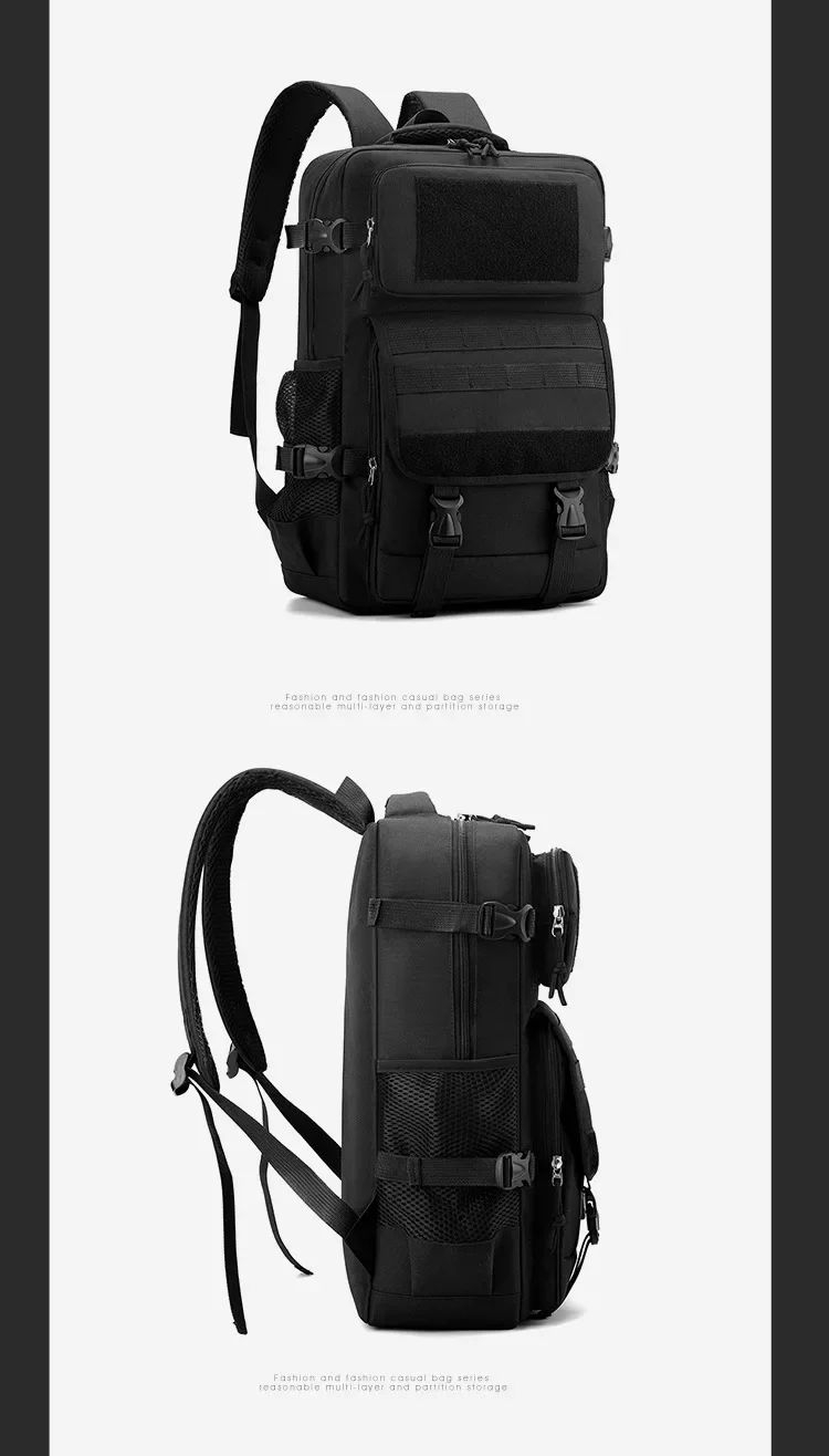 40L wasserdichter taktischer Rucksack, multifunktional, langlebig, große Kapazität, Outdoor-Reisetasche, Wandertasche, Jagdtasche, Herren-Umhängetasche – Detail 10