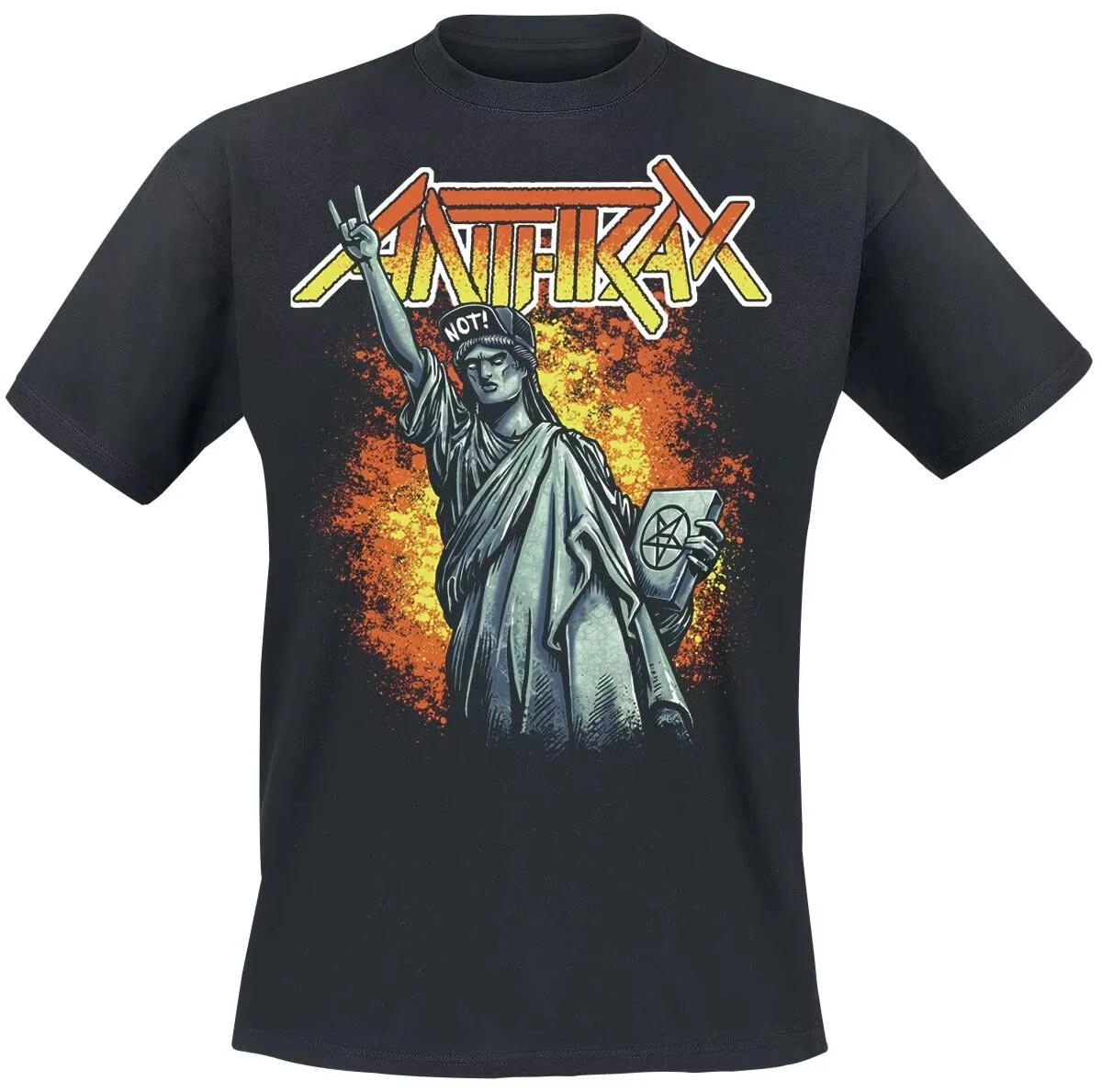 T-shirt imprimé Anthrax Persistence of Time, en coton, unisexe, pour fans de Thrash Metal, tee-shirt décontracté pour hommes et femmes